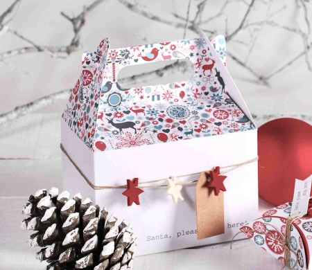 Gift boxes with handle