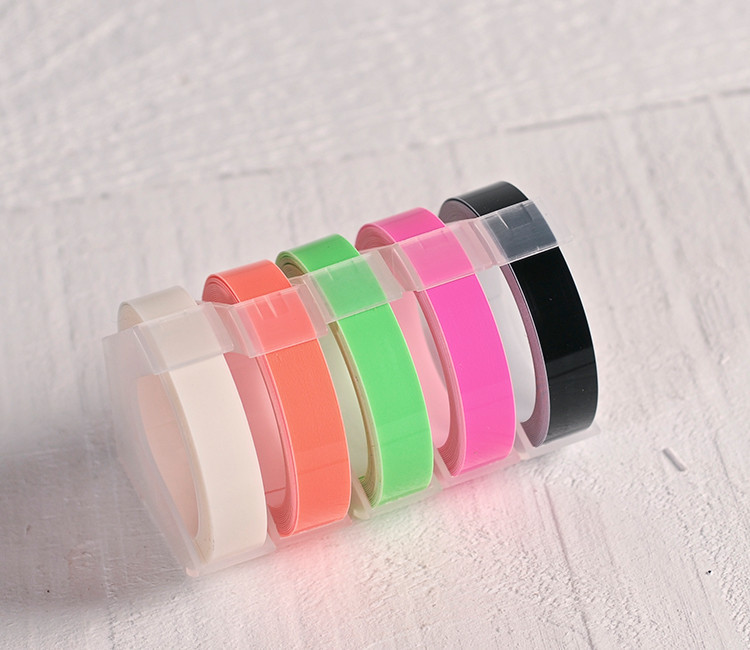 Embossing tape rolls – Neon colours Embossing tape rolls – Neon colours