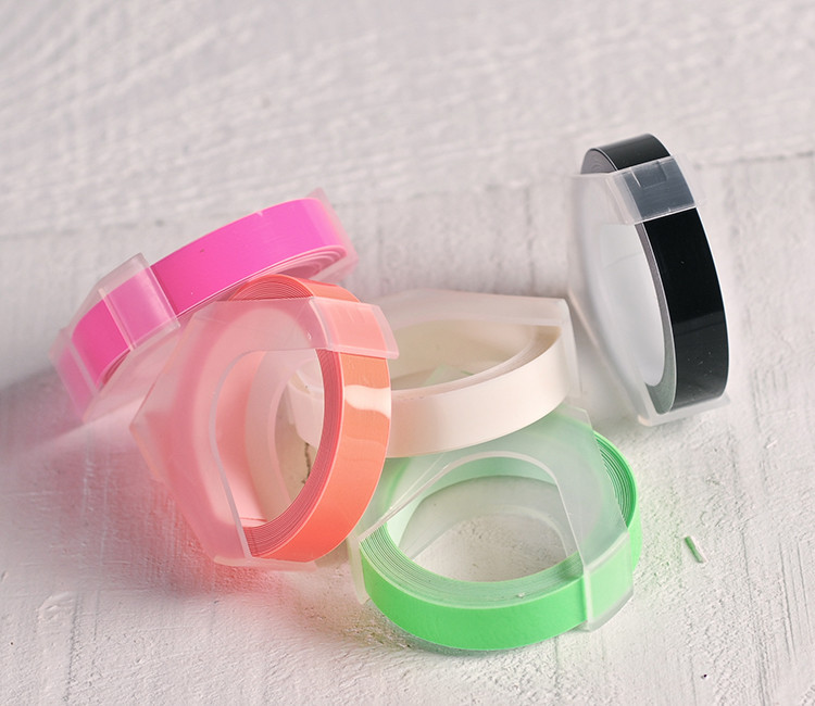 Embossing tape rolls – Neon colours Embossing tape rolls – Neon colours