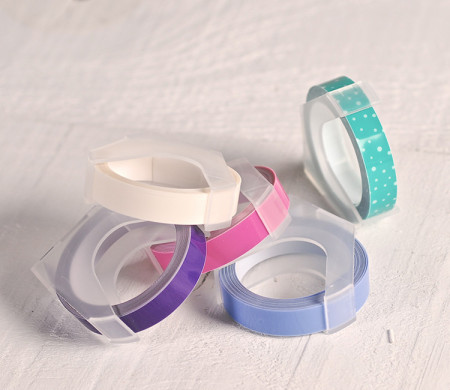Dymo embossing tape rolls – Pastel colours
