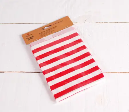 E Bp Striped Paper Bags | SelfPackaging