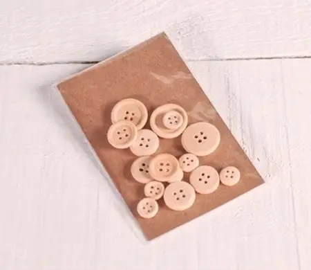 Boutons en bois Personnalisé | SelfPackaging