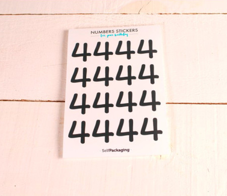 Party number stickers
