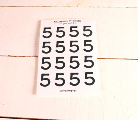 Party number stickers
