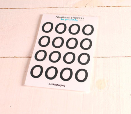 Party number stickers