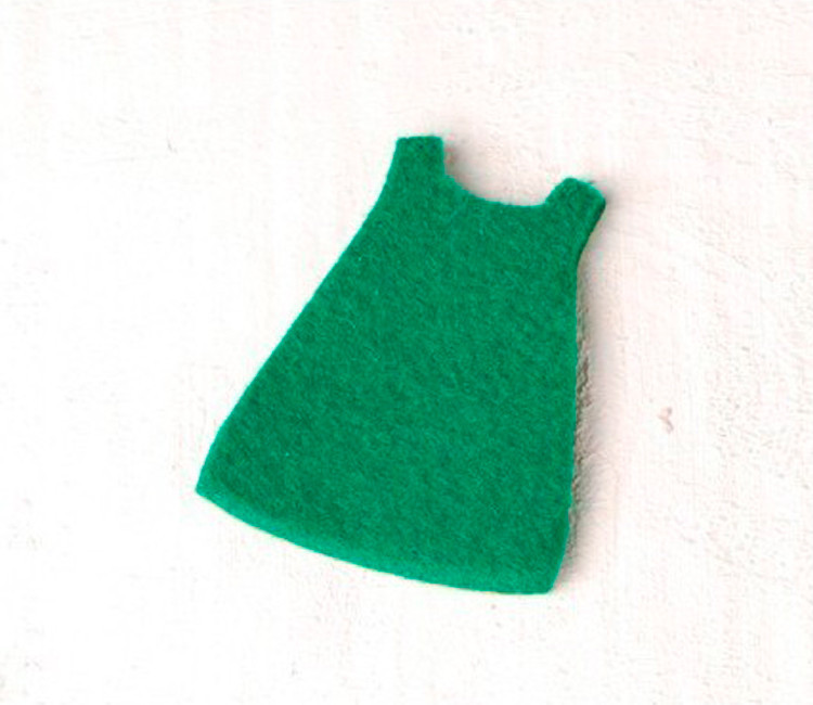 Vestido de niña, adorno de fieltro para regalos de bebés Vestido de niña, adorno de fieltro para regalos de bebés