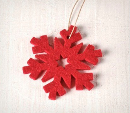 Felt Pendant - Snowflake