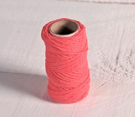 E Cd Coral Cotton Cord | SelfPackaging