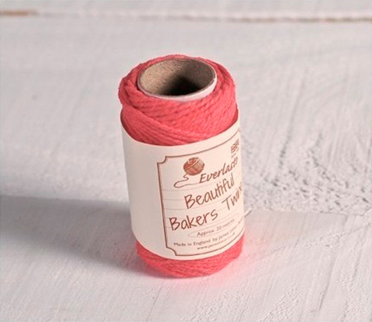 Cordón de color coral para decorar regalos Cordón de color coral para decorar regalos