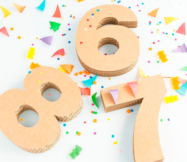 Cardboard Numbers