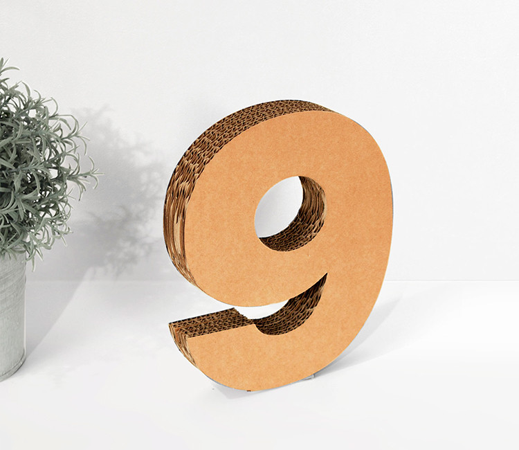 Cardboard Numbers