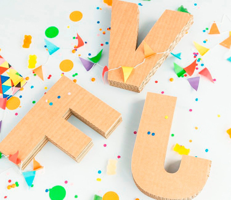 Letras de Cartón Para Decorar Letras de Cartón Para Decorar