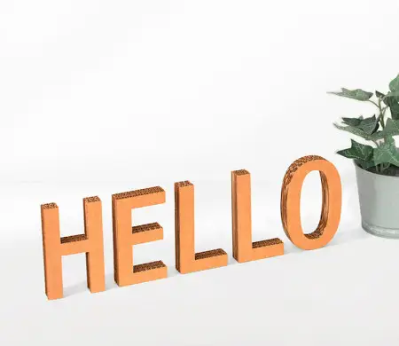 I Lc Uppercase Cardboard Letters | SelfPackaging