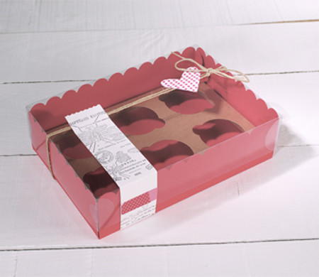 Caja para Seis Cupcakes Caja para Seis Cupcakes