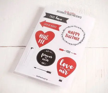 Stickers with Messages for Gifts