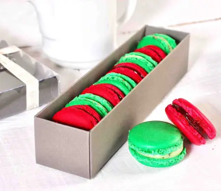 Caja rectangular para macarons