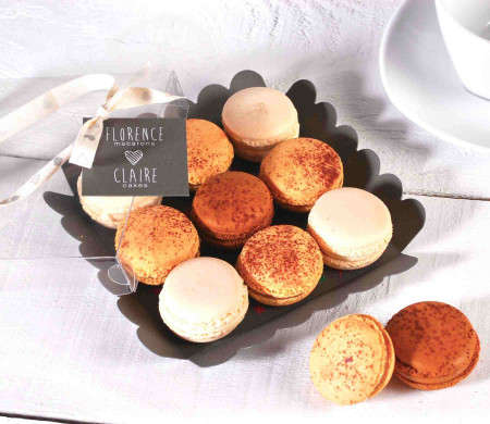 Boîte à Macarons avec Ruban Imprimé
