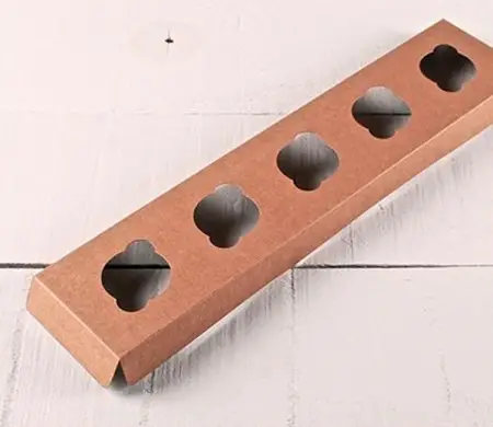 Holder para 5 mini cupcakes, ideal pastelerías