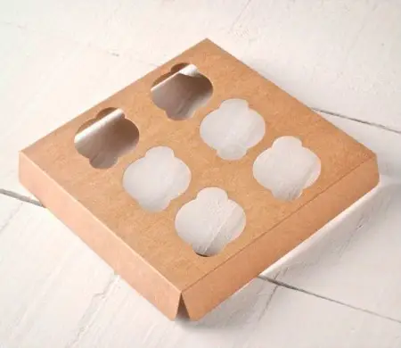 Holder para 6 mini cupcakes, para cajas de repostería