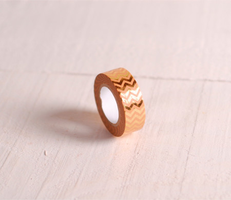 Gold zig-zag washi tape