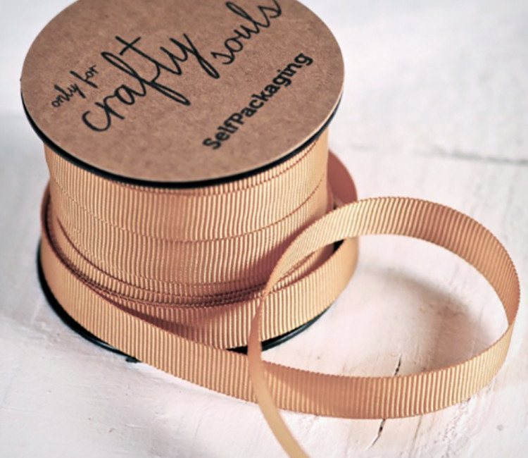 Nastro Grosgrain Dorato | SelfPackaging