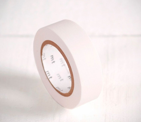 Washi tape white matte