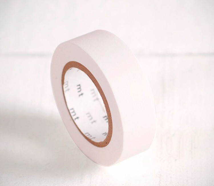 Washi Tape en Color Blanco Mate Washi Tape en Color Blanco Mate