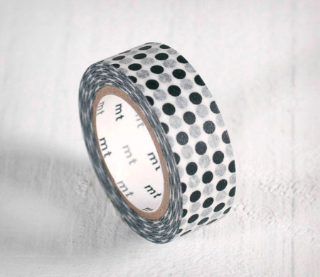 White Washi Tape - Polka Dots