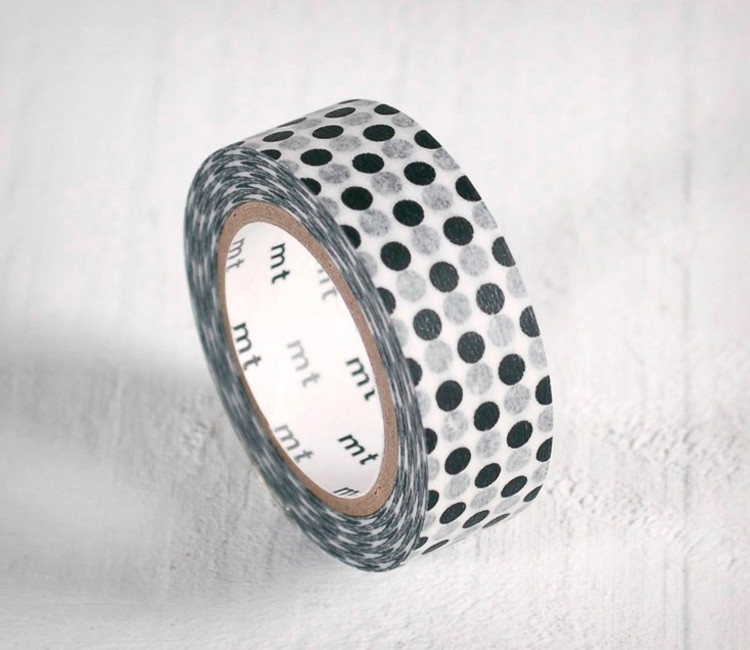 Washi Tape Bianco a pois