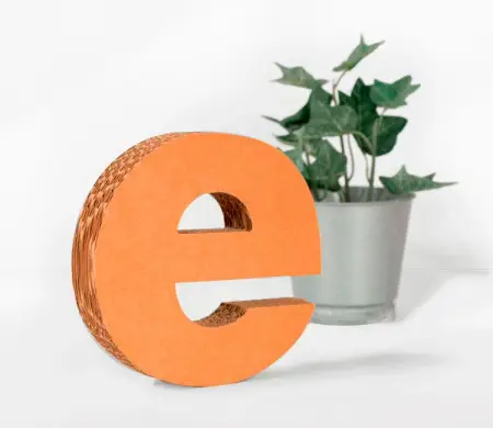 Lowercase Cardboard Letters - SelfPackaging