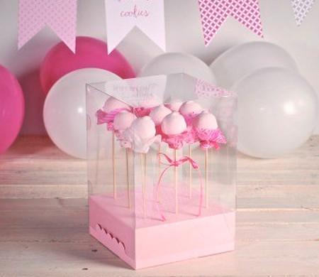 Scatole trasparenti per cake pop