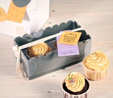 Schachtel für 2 Cupcakes...