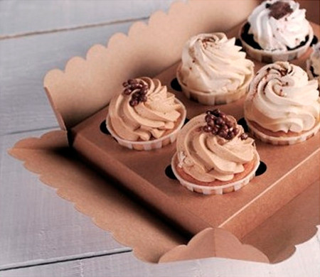 Caja para 6 Cupcakes Decorada Caja para 6 Cupcakes Decorada