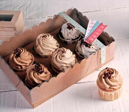 Caja para 6 Cupcakes Decorada Caja para 6 Cupcakes Decorada
