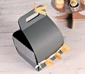Box with handle for cakes