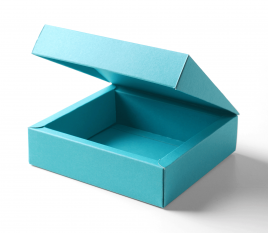 Flanged gift box with lid