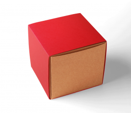 Square gift box with sleeve