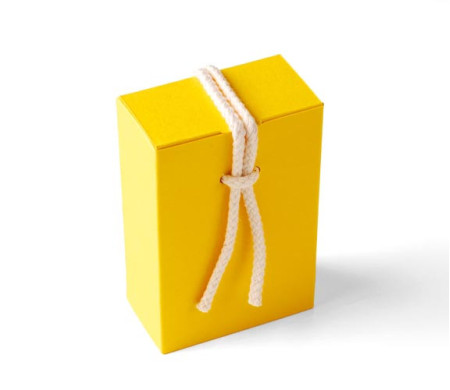 Cardboard Gift Box with a Very Original Fastener