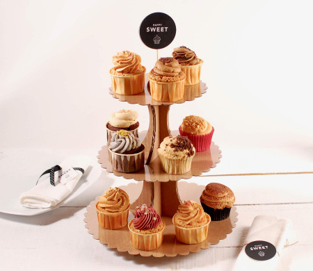 Espositore in cartone per cupcake e torte
