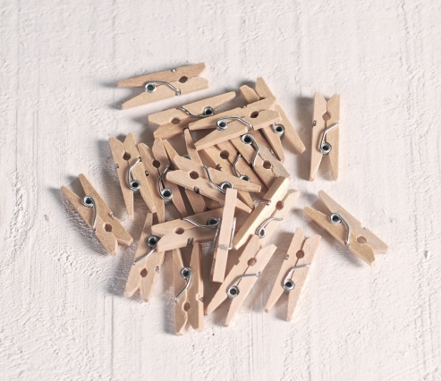 Mini pinze in legno