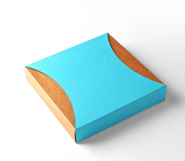 Square gift box with sleeve