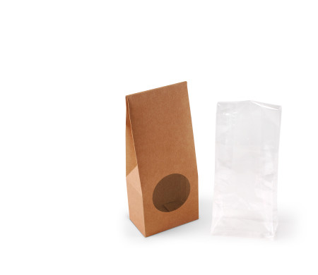 Box with window for food