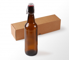 Botella para cerveza con cierre automático