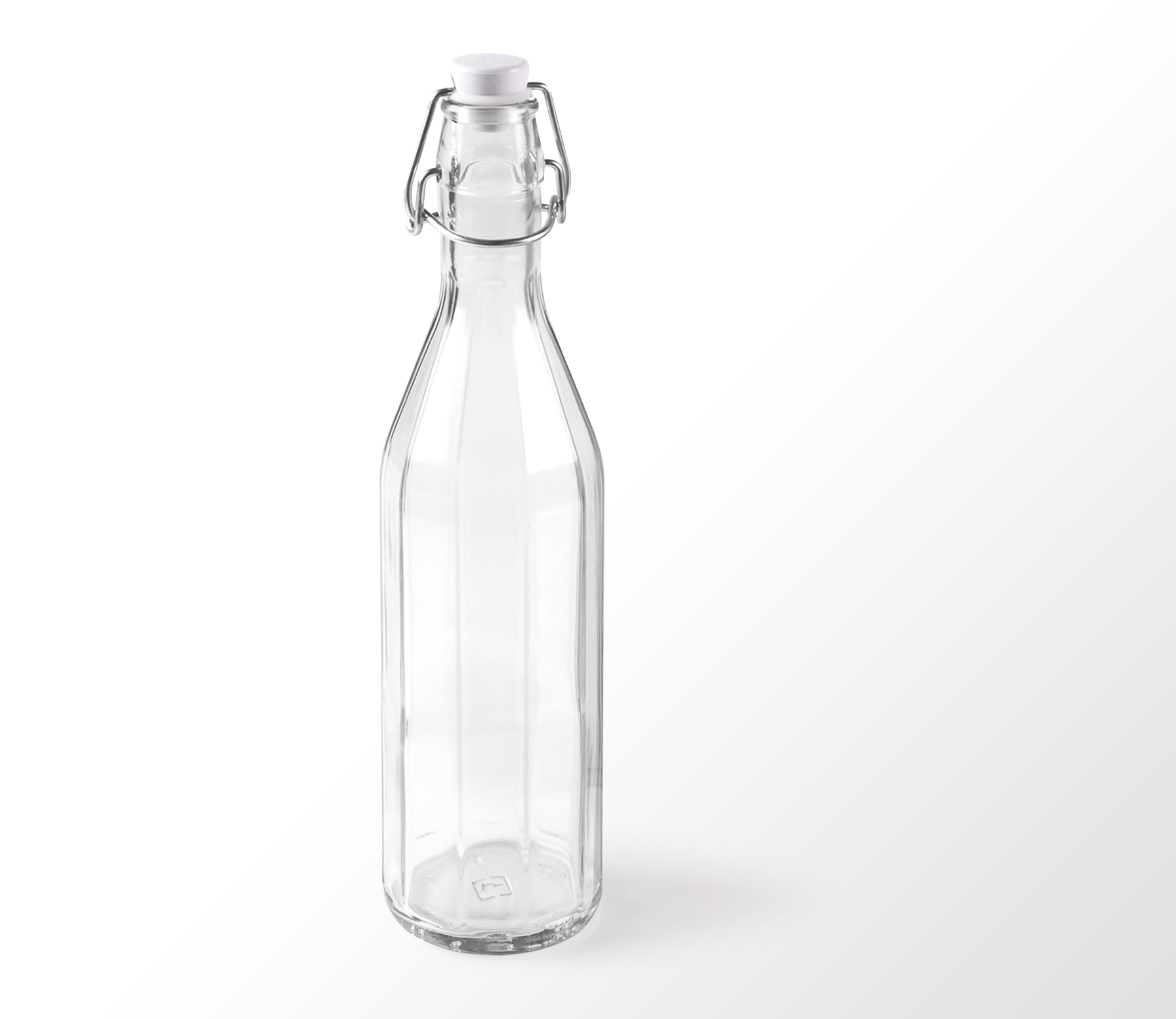 Botella de Cristal para Agua con Tapón Mecánico Personalizable