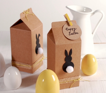 Carton shaped box for Easter