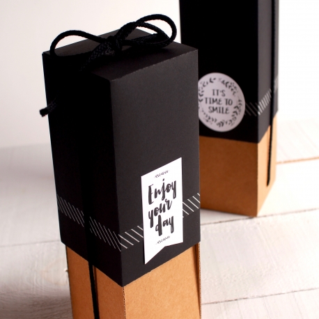 Box to give bottles as gifts