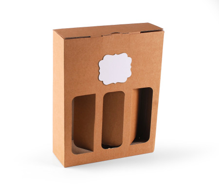 Caja para Vinos ¡Muy Resistente, para Dos o Tres Botellas!