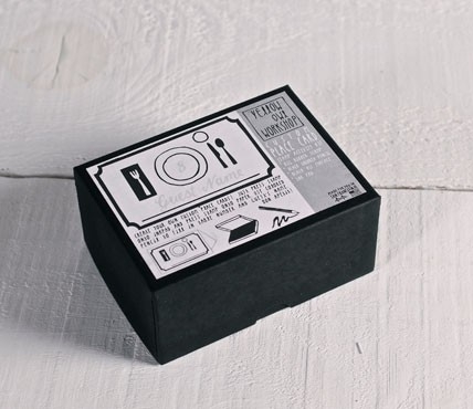 'Place card' - Rubber stamp set