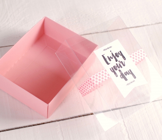 Cute gift box with messages