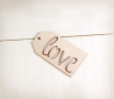 Wooden Love label
